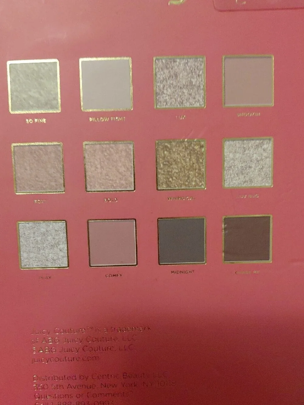 Juicy Couture Pink & Peach Eyeshadow Palette